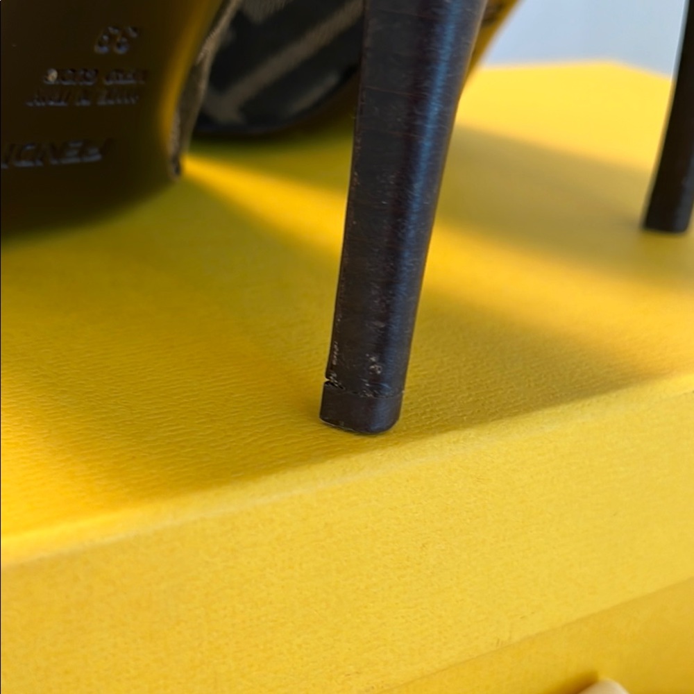 Fendi Tobacco Zucca Canvas Heels - Picture 12 of 13